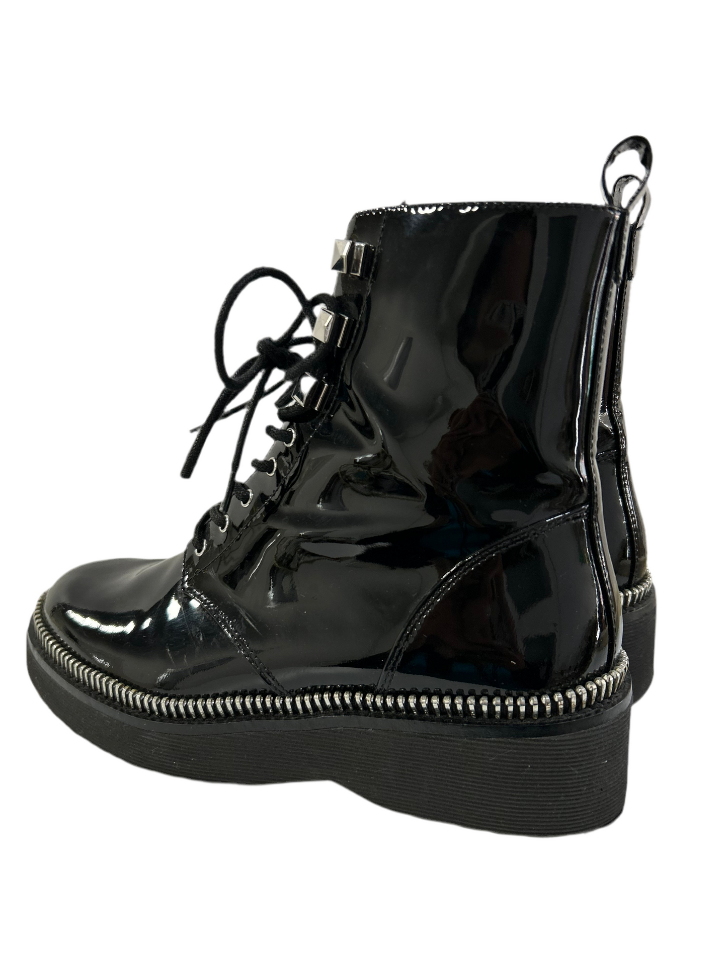 Michael Kors Black Combat Boots 6.5