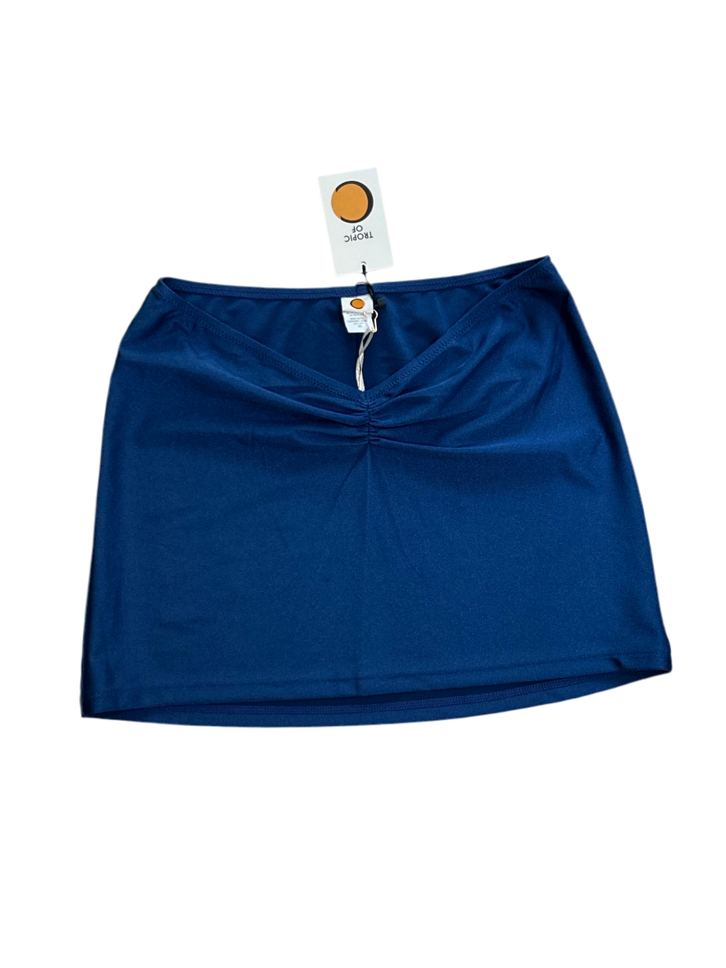 Xebe high rise ruched Blue Skirt