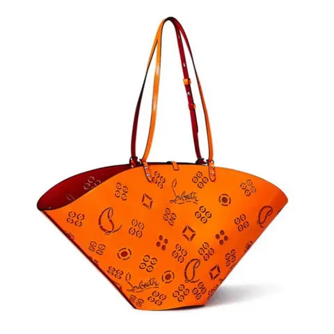 Christian Louboutin Orange Leather Tote