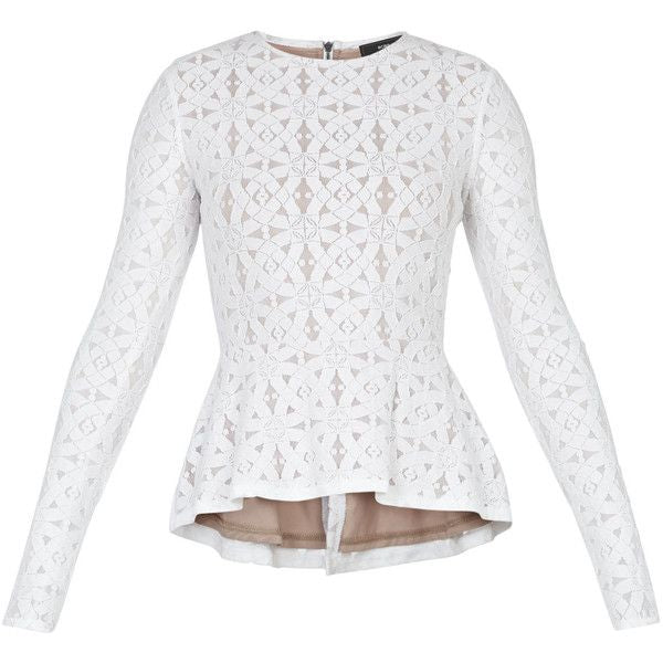 White Maxazria lace top