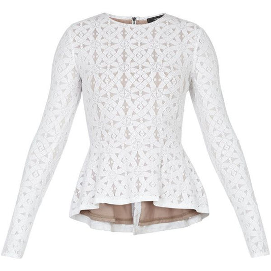 White Maxazria lace top