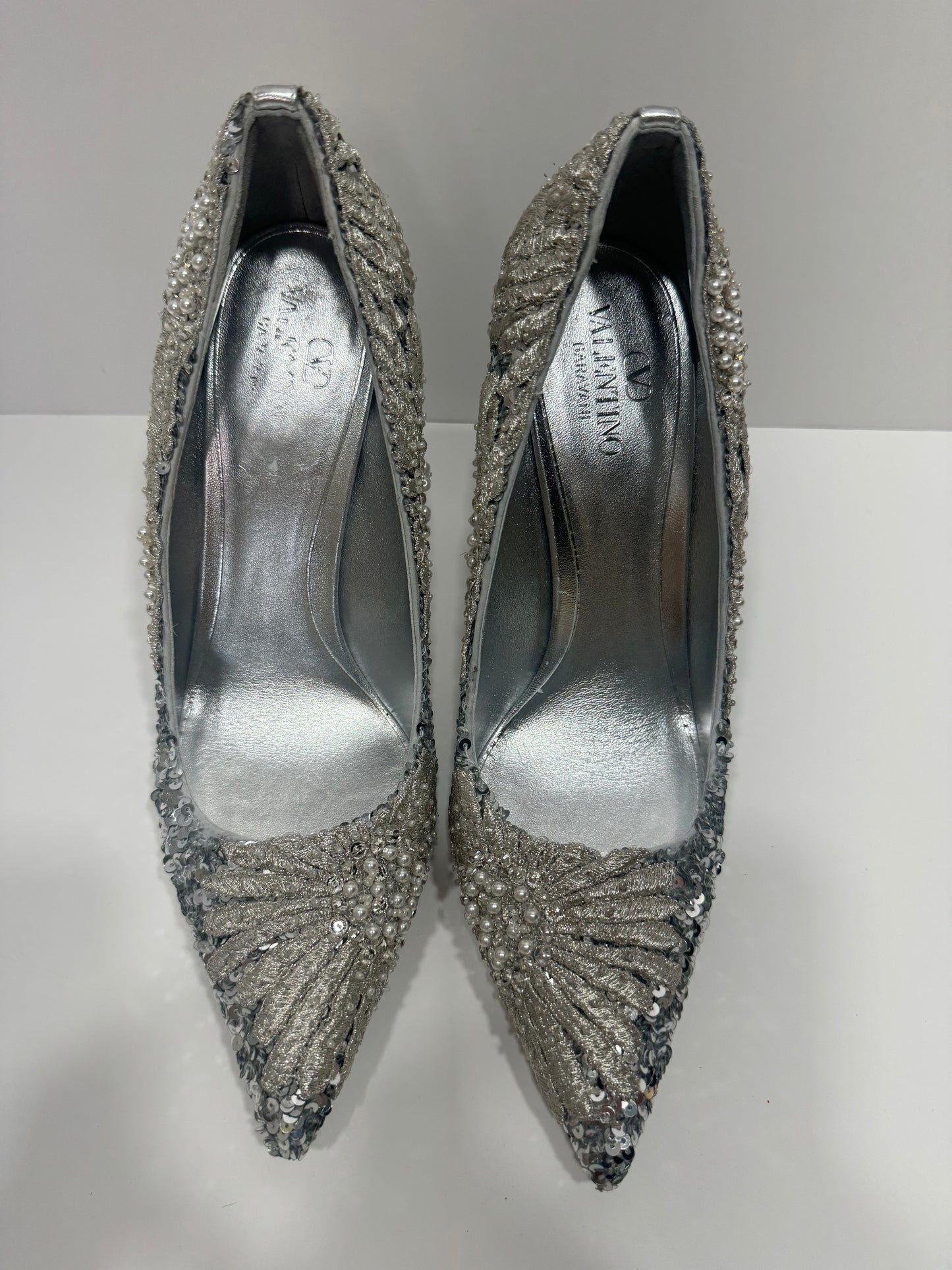 Valentino Garavani Silver Pumps