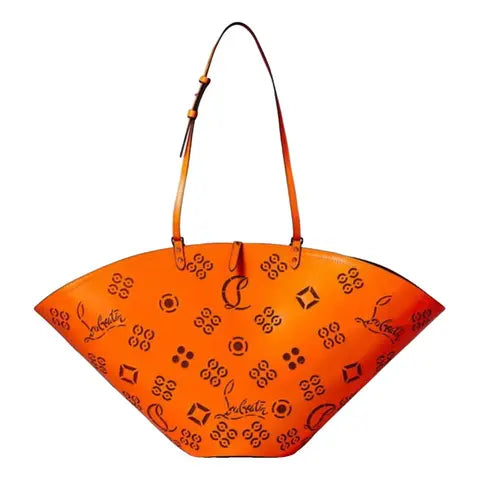 Christian Louboutin Orange Leather Tote