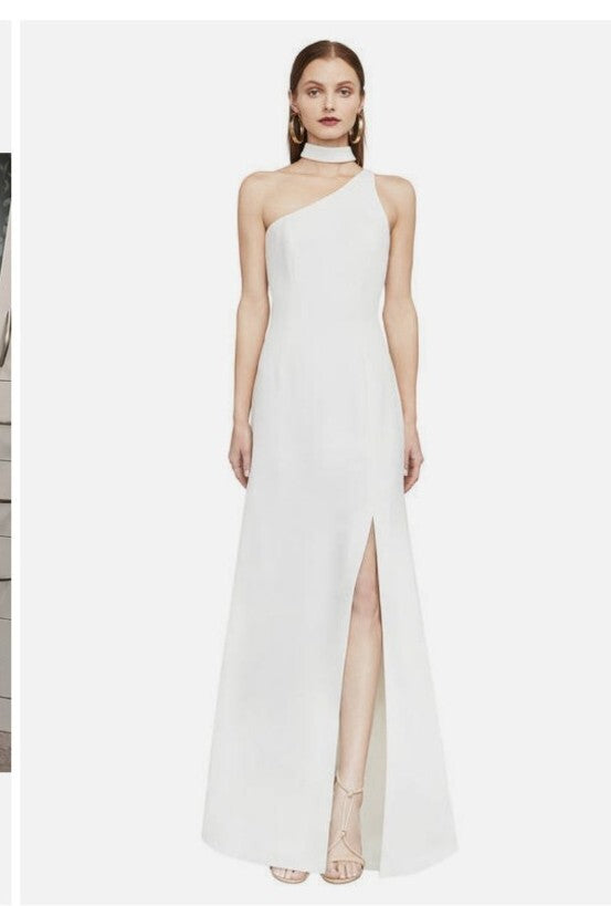 BCBG Maxazria white gown