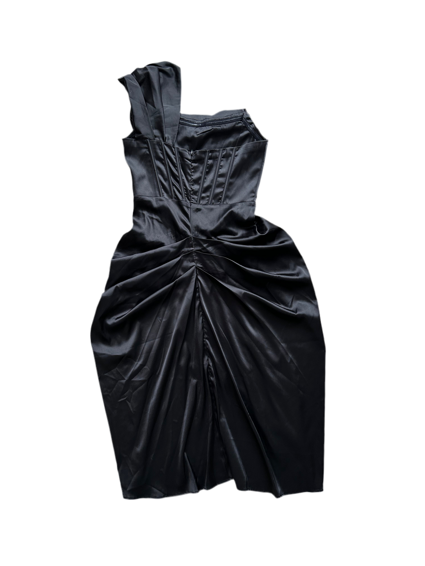 Black Satin Dress M