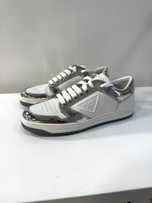 Prada Silver Sneakers