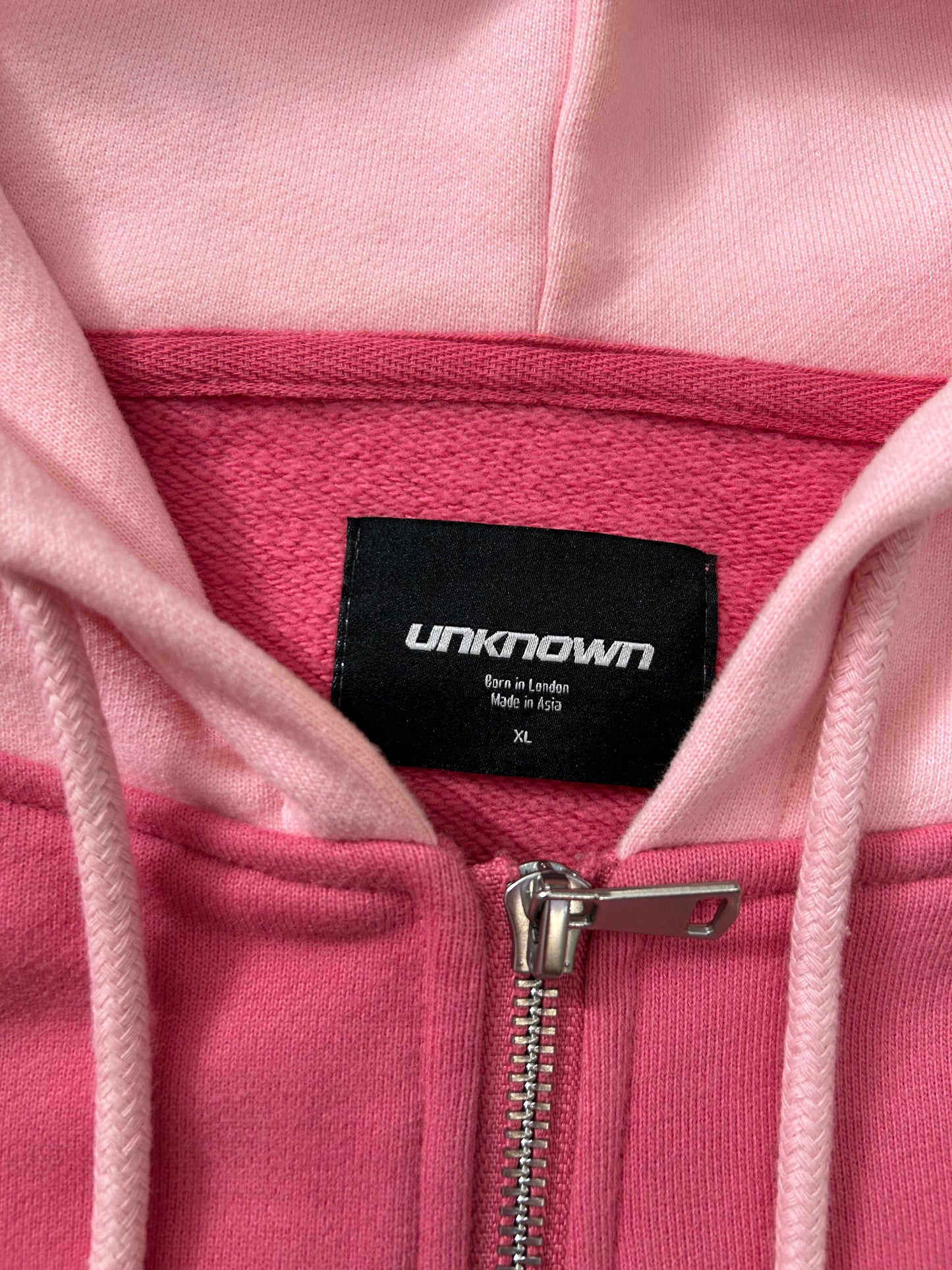 Unknown London Pink Rhinestone Hoodie