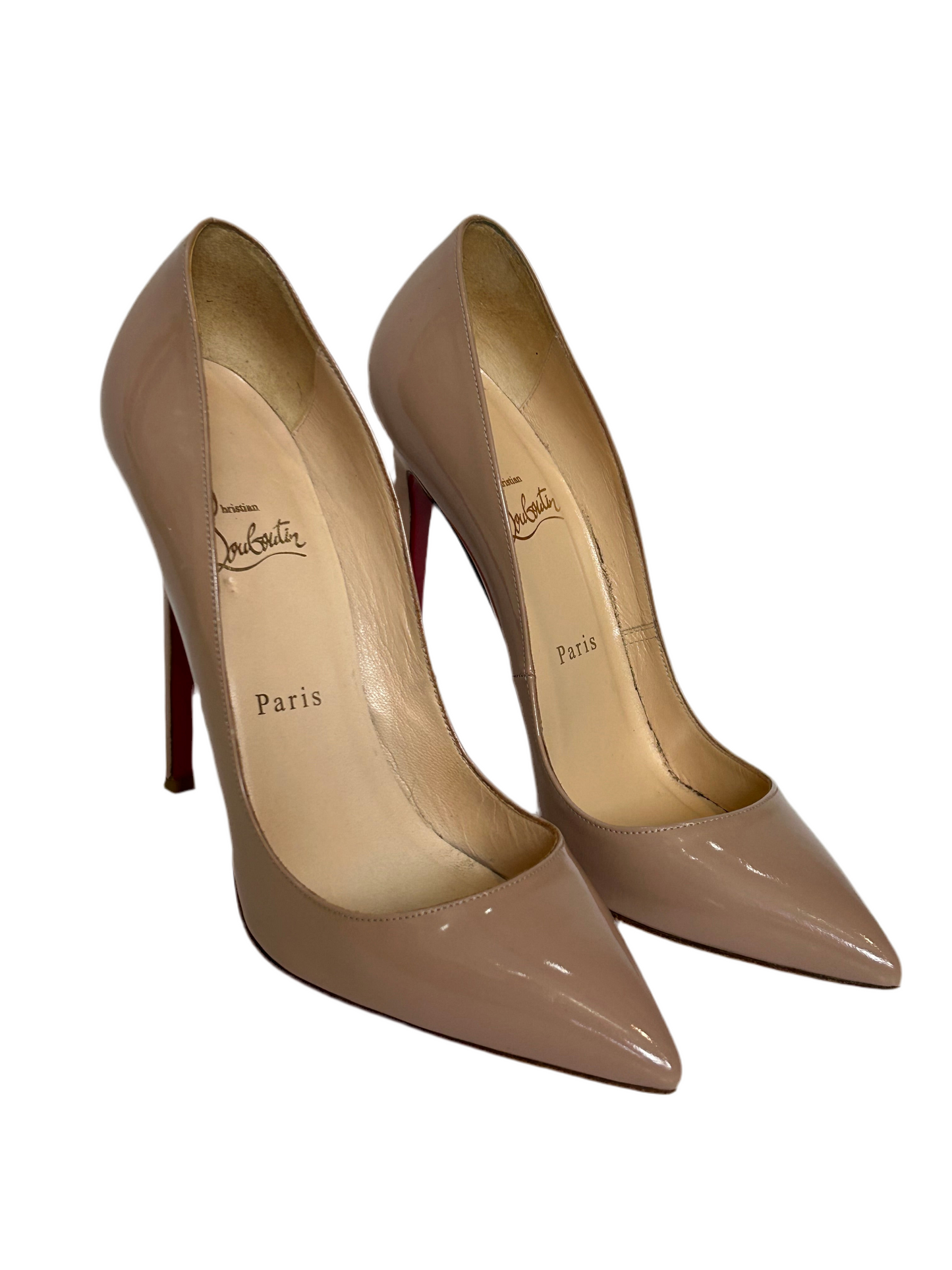 Christian Louboutin So Kate 120 Nude Heels 38.5