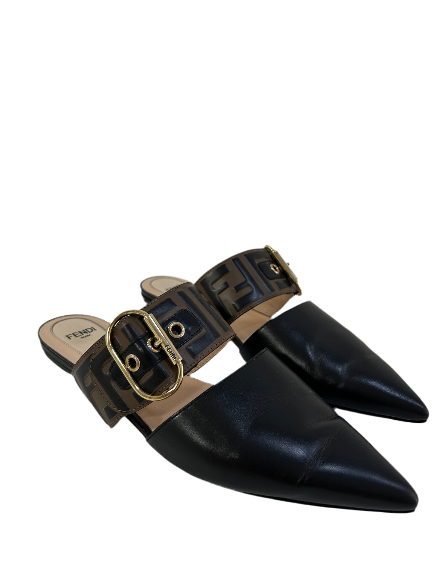 Fendi Leather Slip On Shoes 36.5