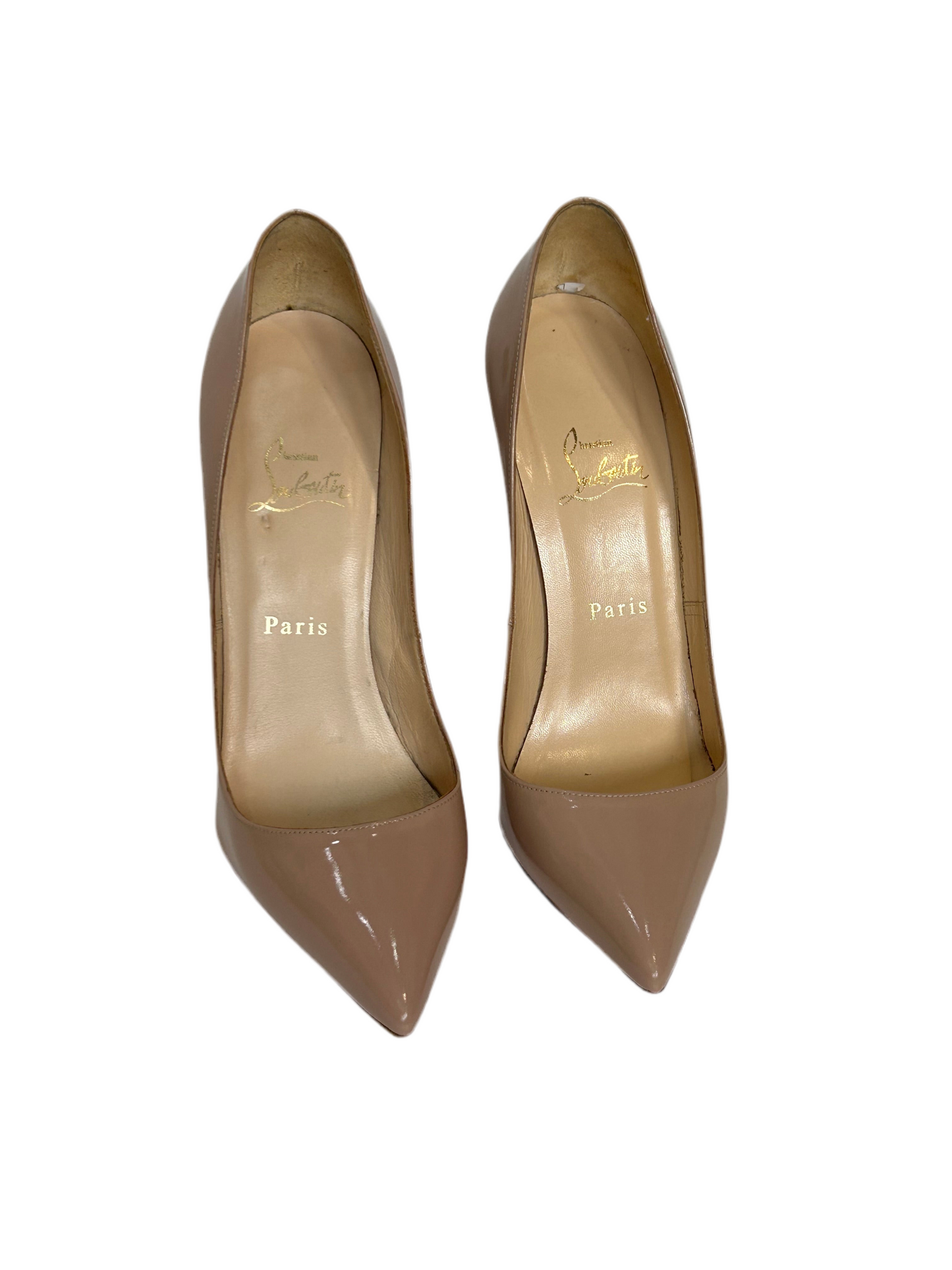 Christian Louboutin So Kate 120 Nude Heels 38.5