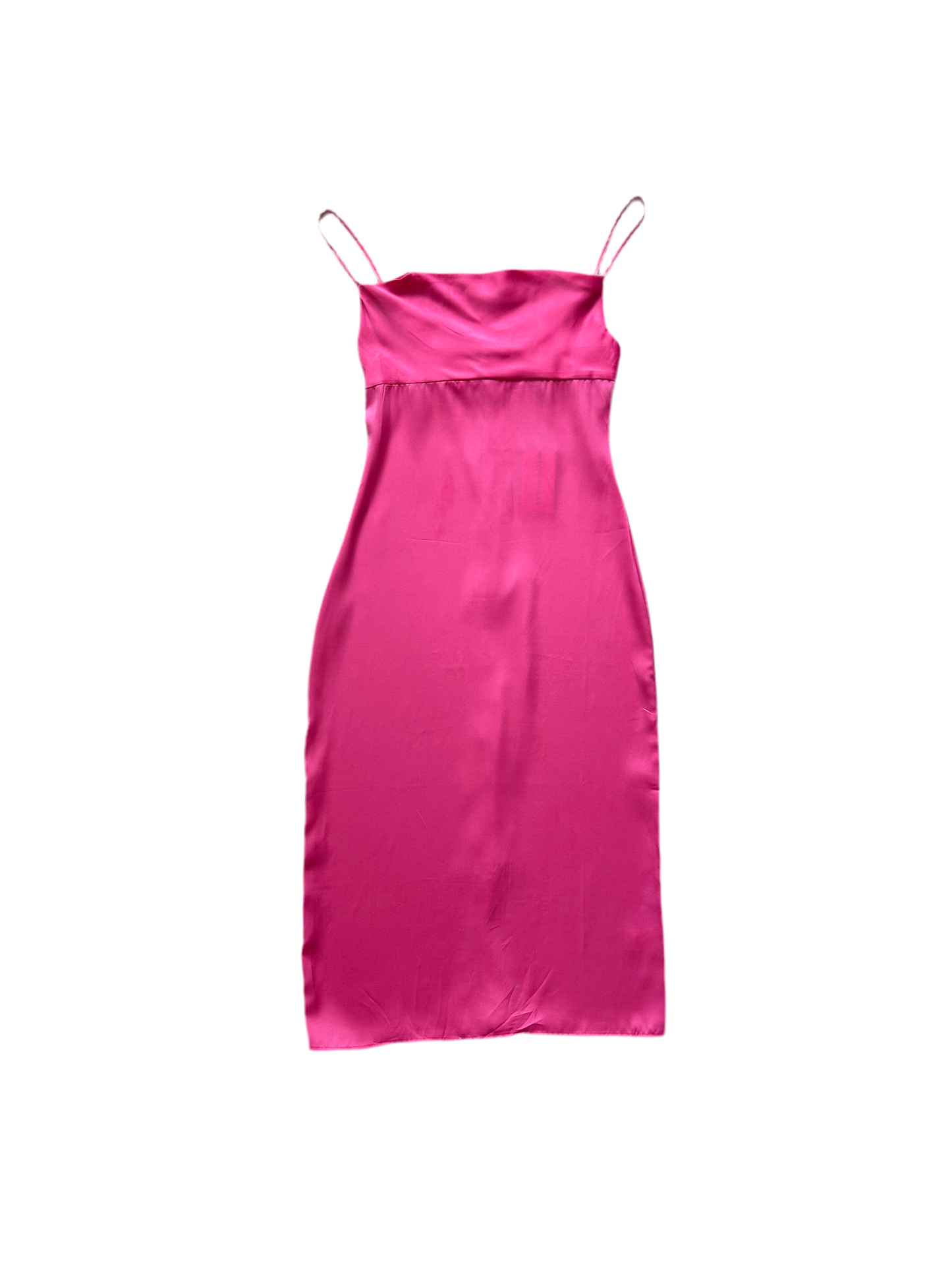 Pink Satin Dress