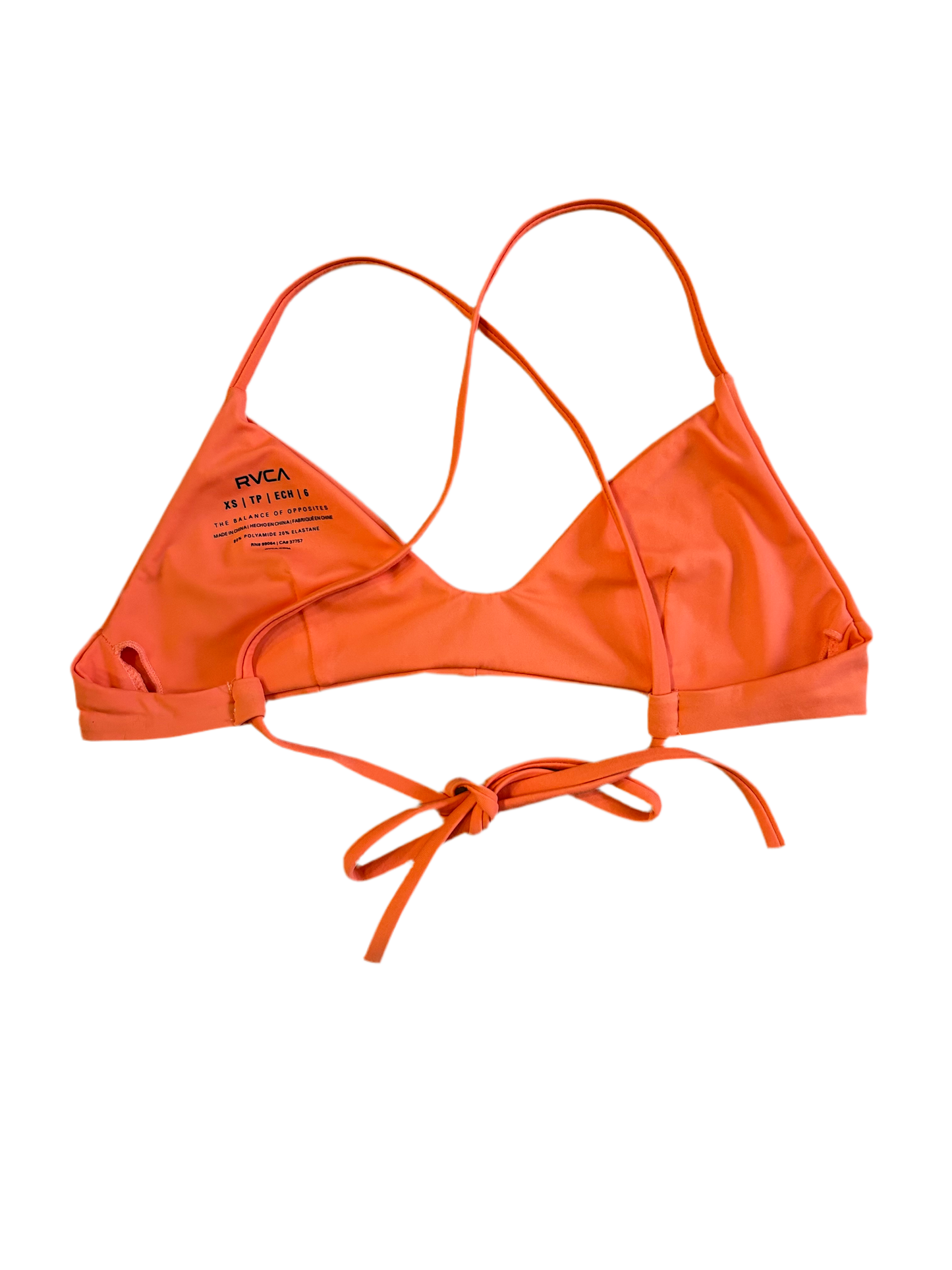 Orange swimsuit top XS