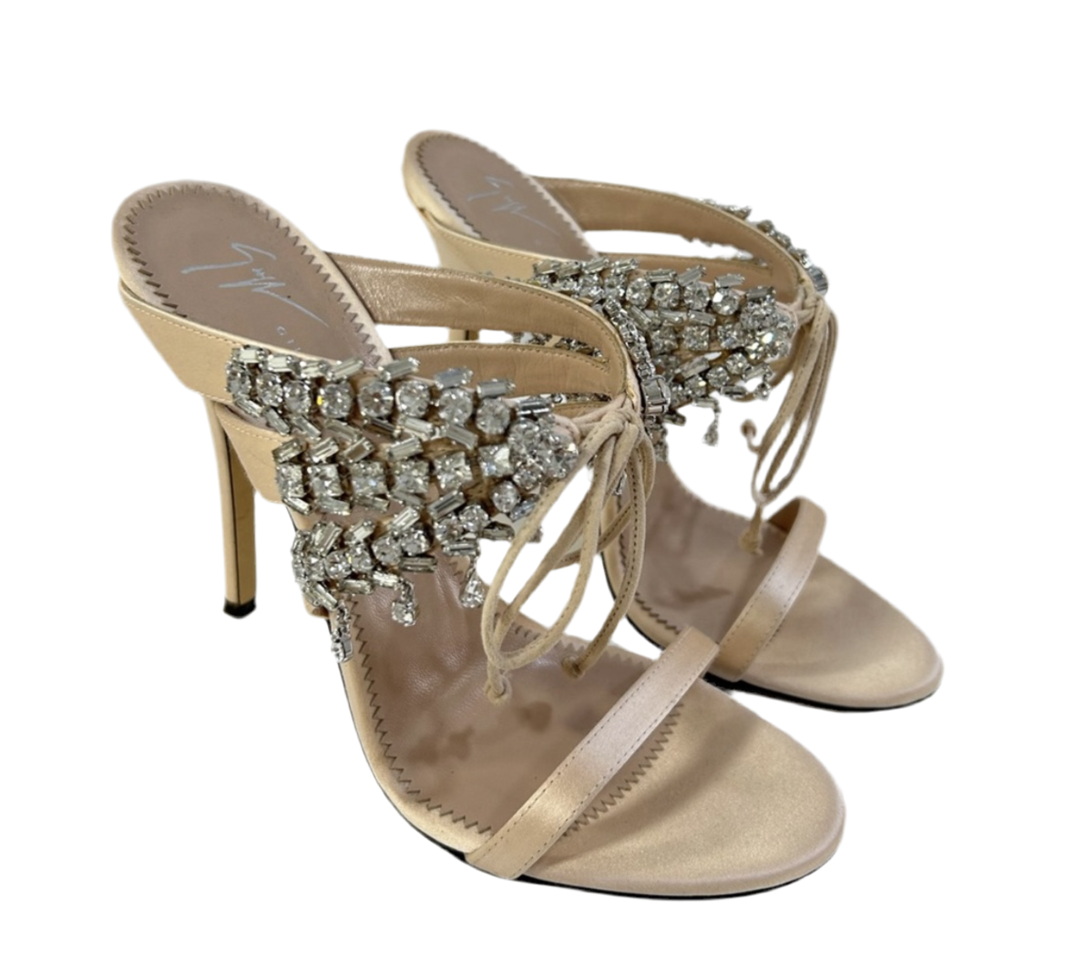 Giuseppe Zanotti Madelyn Satin Heels 37