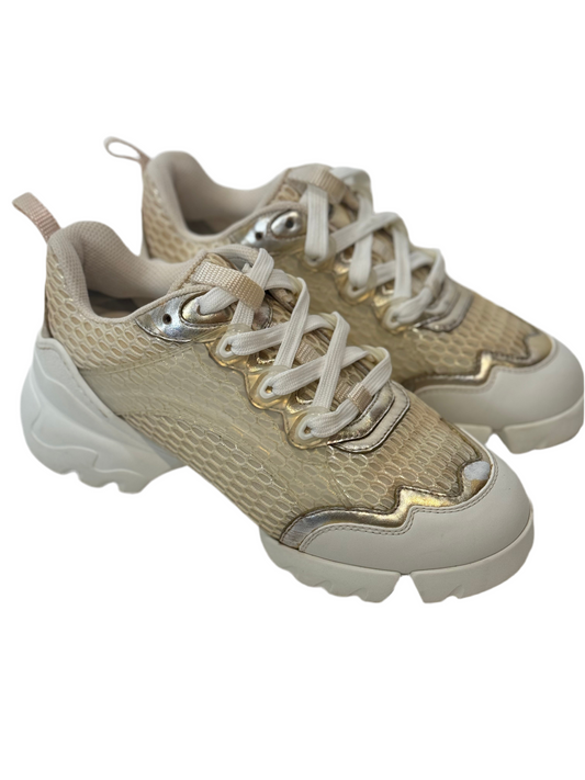 Christian Dior Gold chunky Sneakers