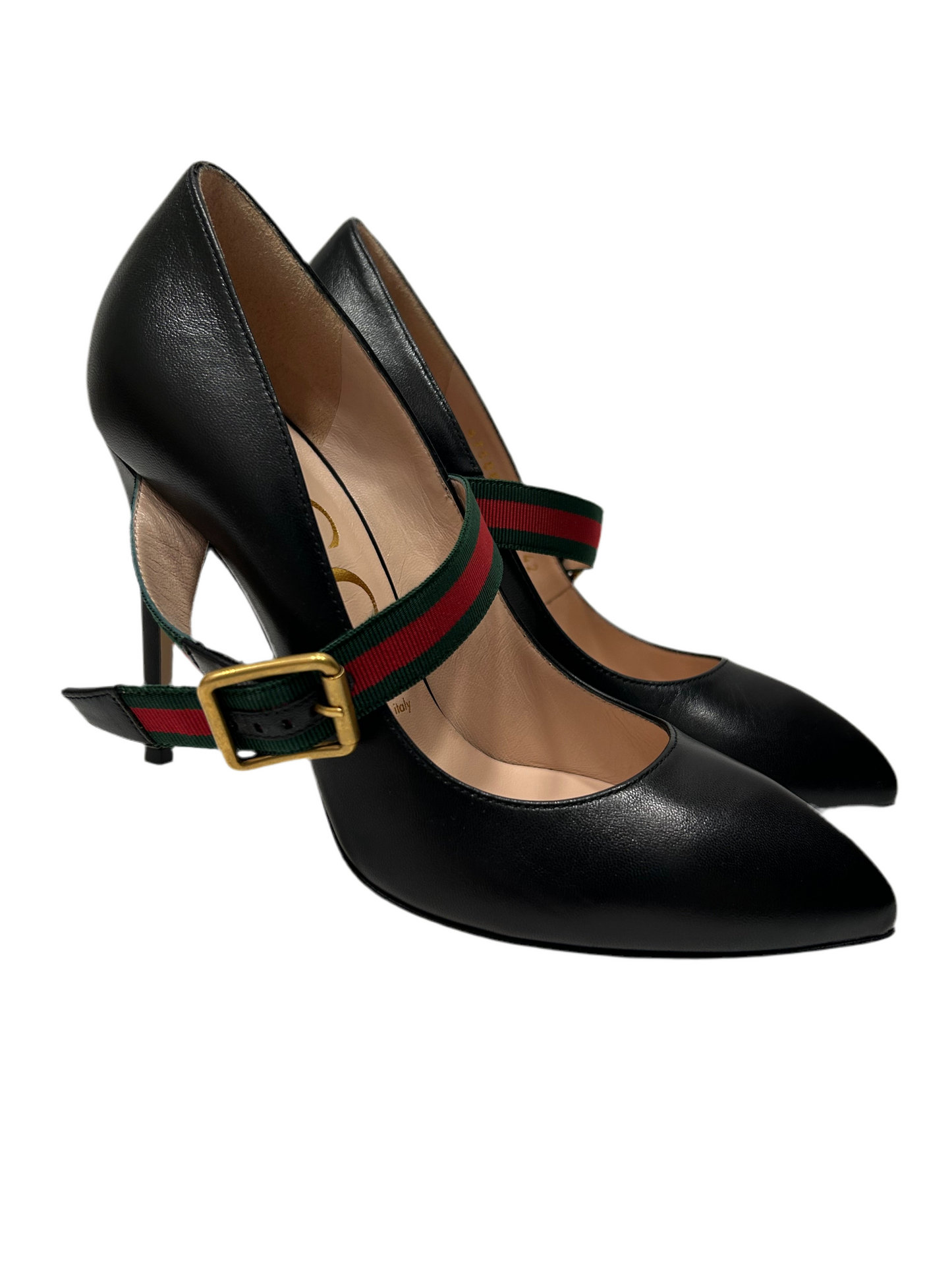 Gucci Sylvie Mary Jane Pumps 37