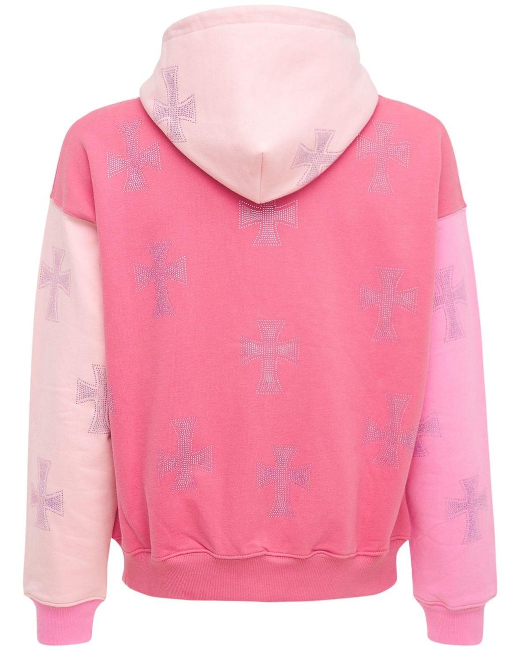 Unknown London Pink Rhinestone Hoodie