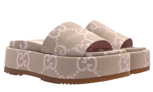 Gucci platform slip on sandals 36.5