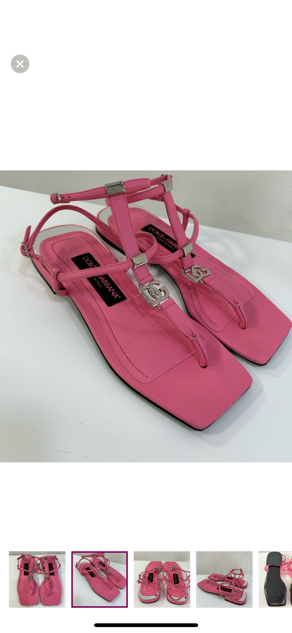 Dolce & Gabbana Pink Sandals 35