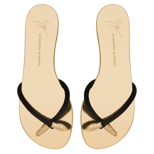 Giuseppe Zanotti Gold Snake Silk Sandals 37