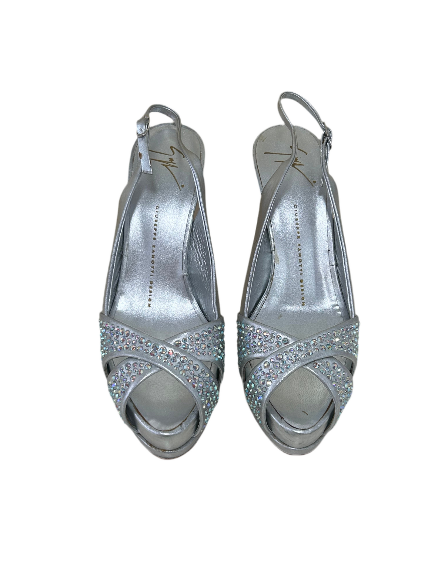Giuseppe Zanotti Silver Heels 38.5