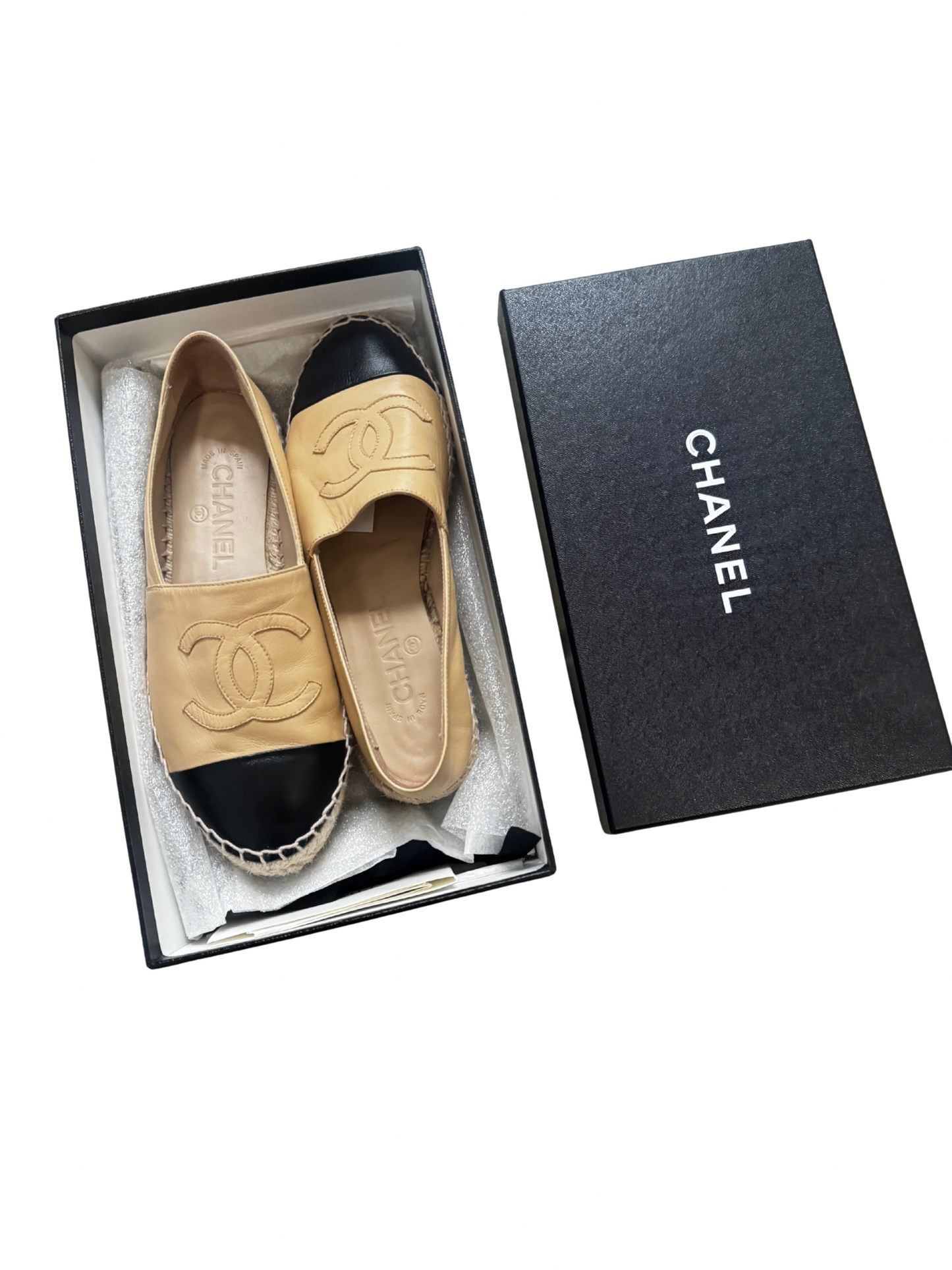 Chanel Leathers espadrilles flats