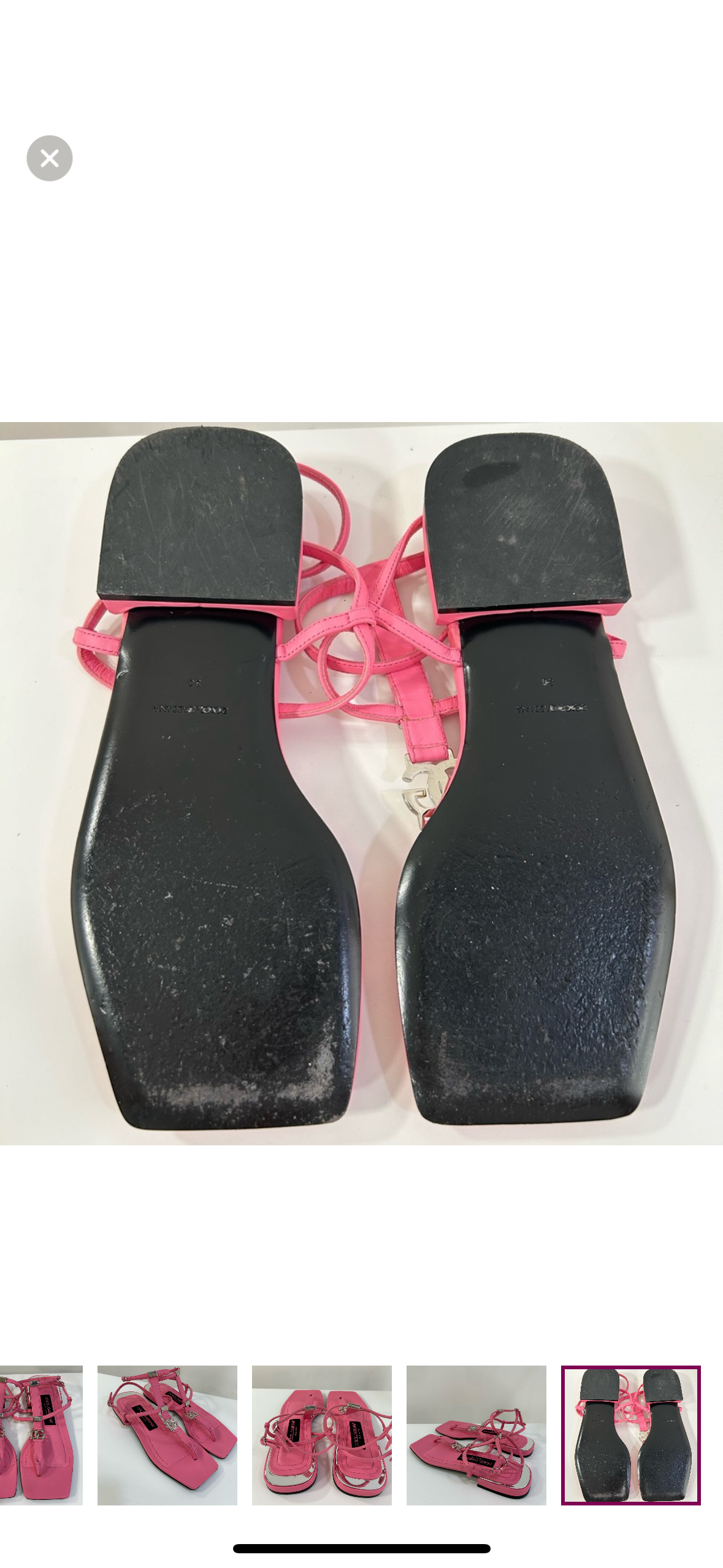 Dolce & Gabbana Pink Sandals 35