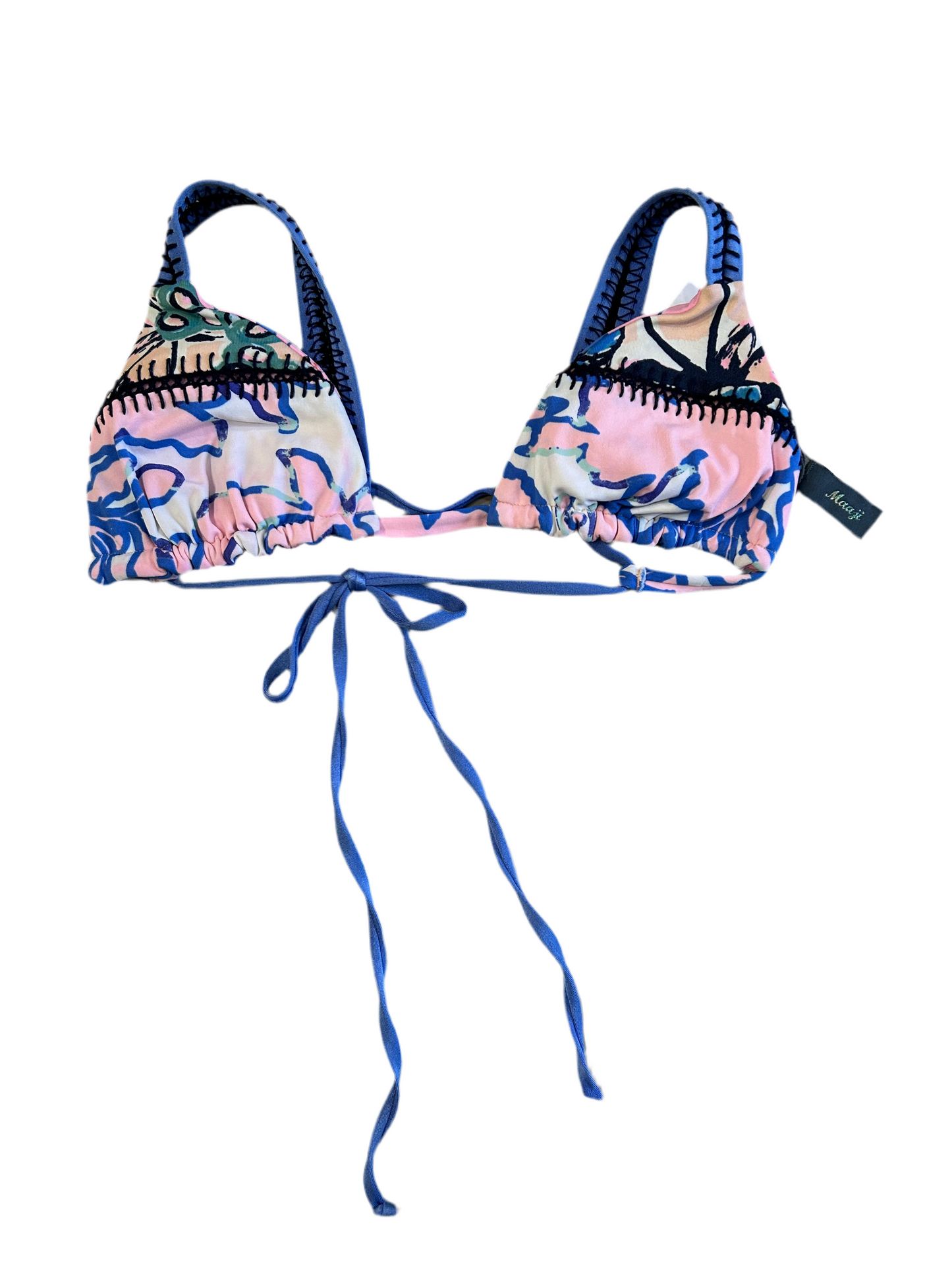 Floral reversible swimsuit top S