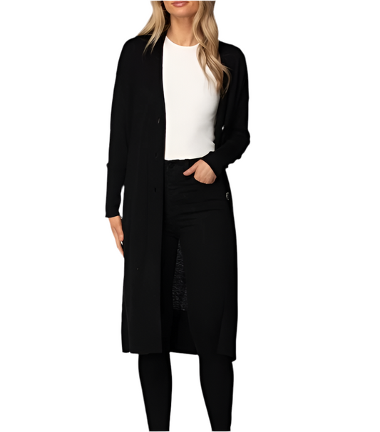 Black Hera Long Cardigan