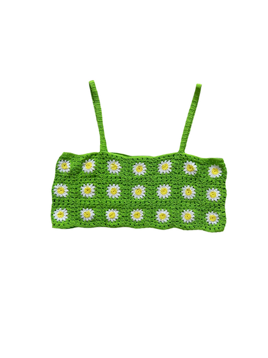 Green Crochet Top