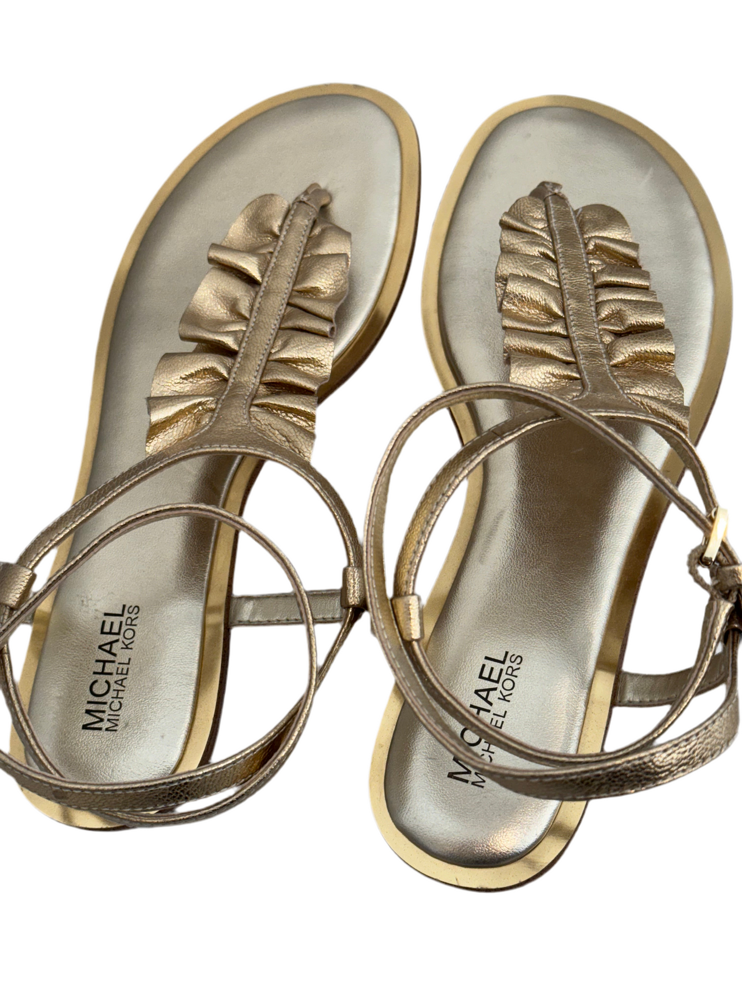 Michael Kors Gold Sandals 6.5