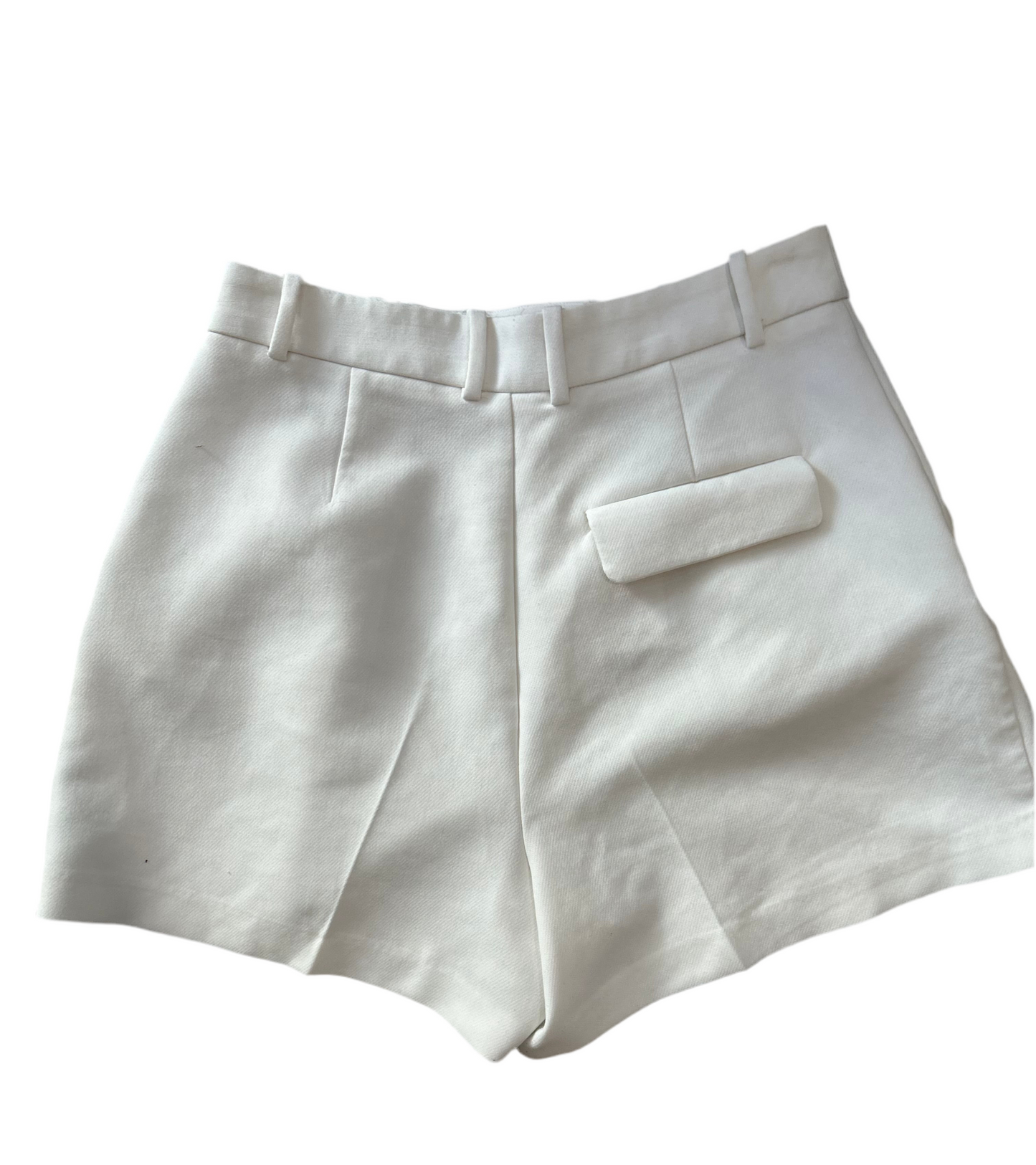 Zara High Waisted Ivory Shorts