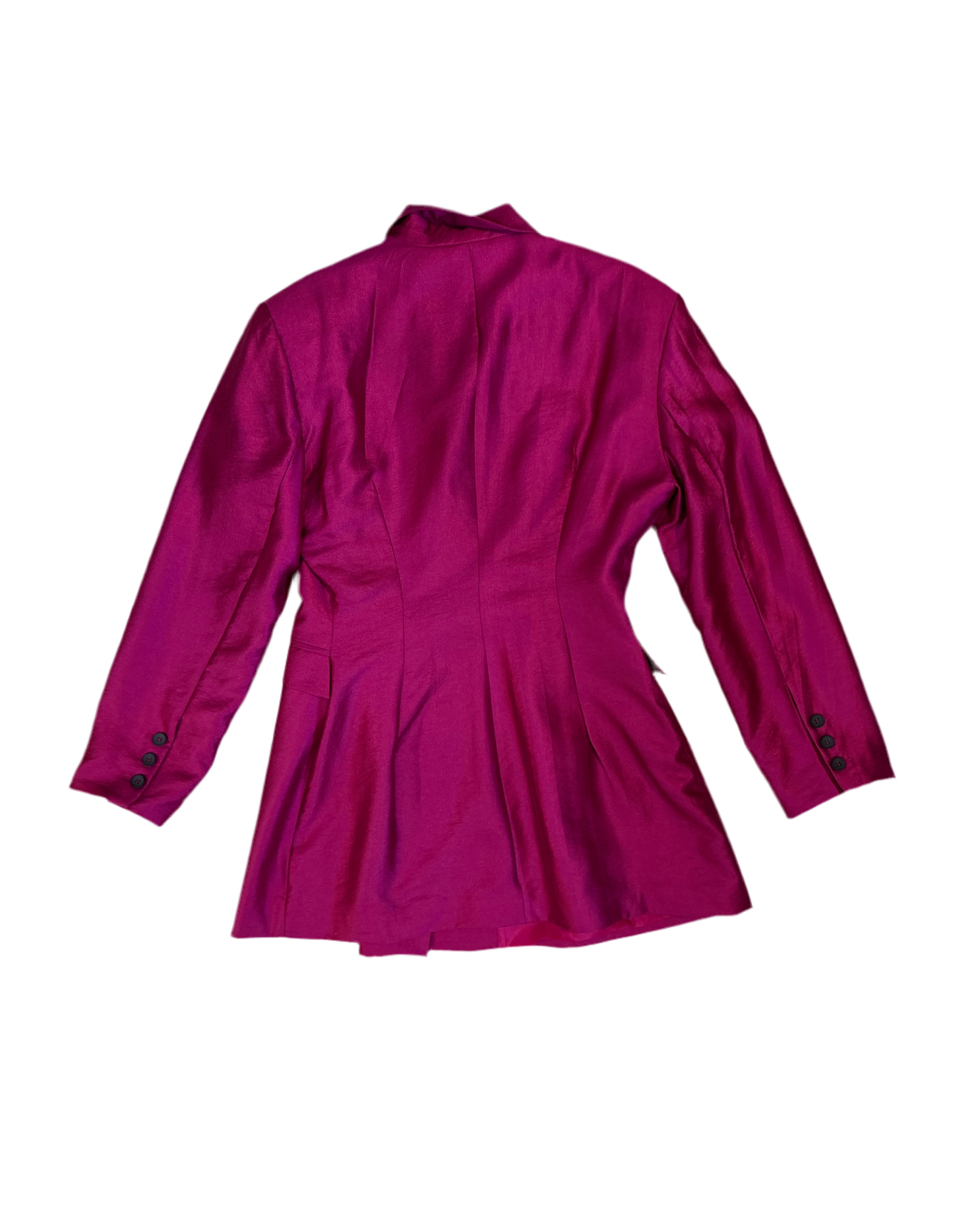 Metallic Magenta Blazer Dress