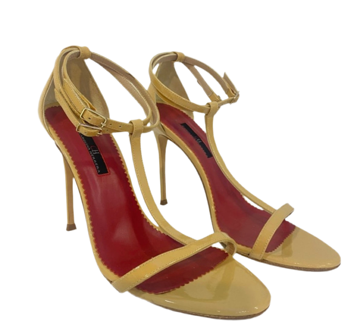 Carolina Herrera T Strap Sandals 7.5