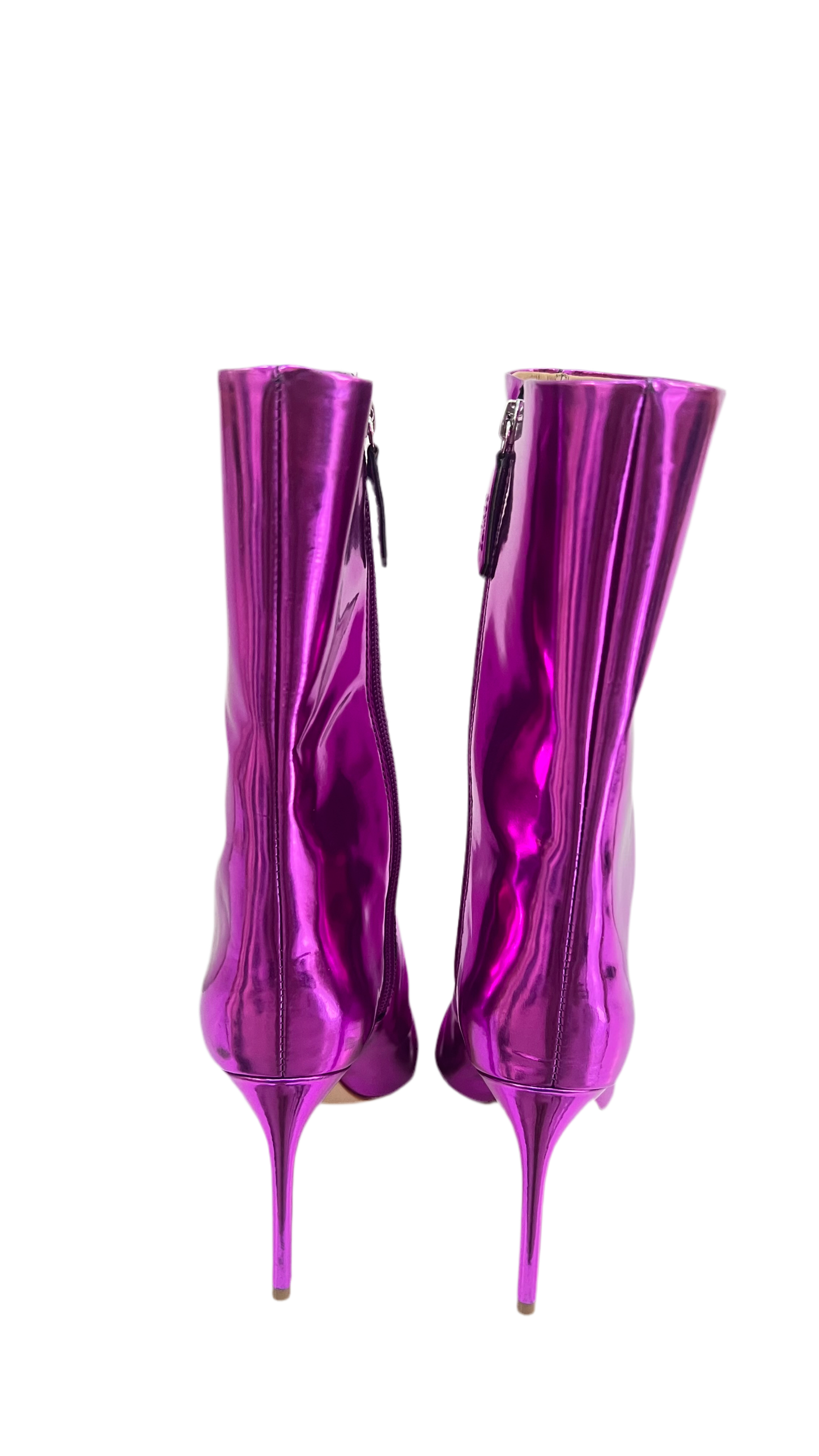 Schutz Rosa Metallic Boots 7