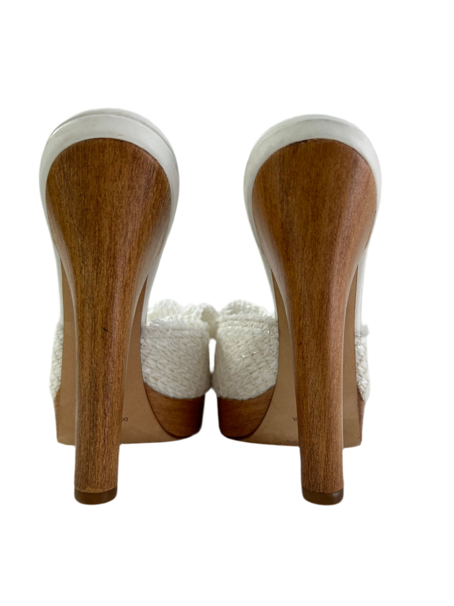 Dolce & Gabbana Raffia Crochet Mules