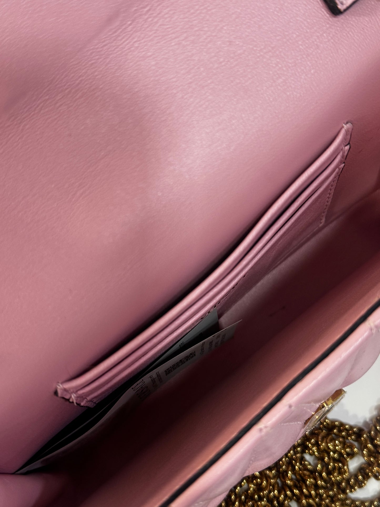 Versace Pink Mini Virtus Bag