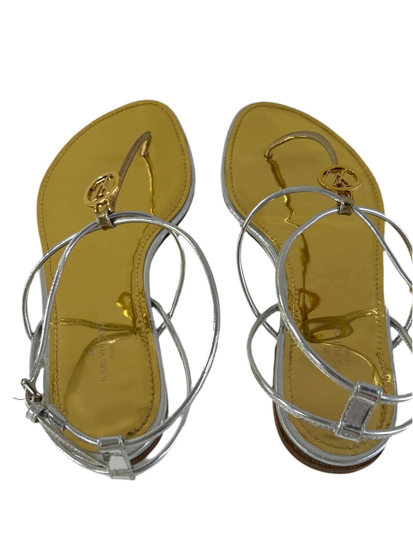 Louis Vuitton Sunseeker Metallic Sandals 36.5