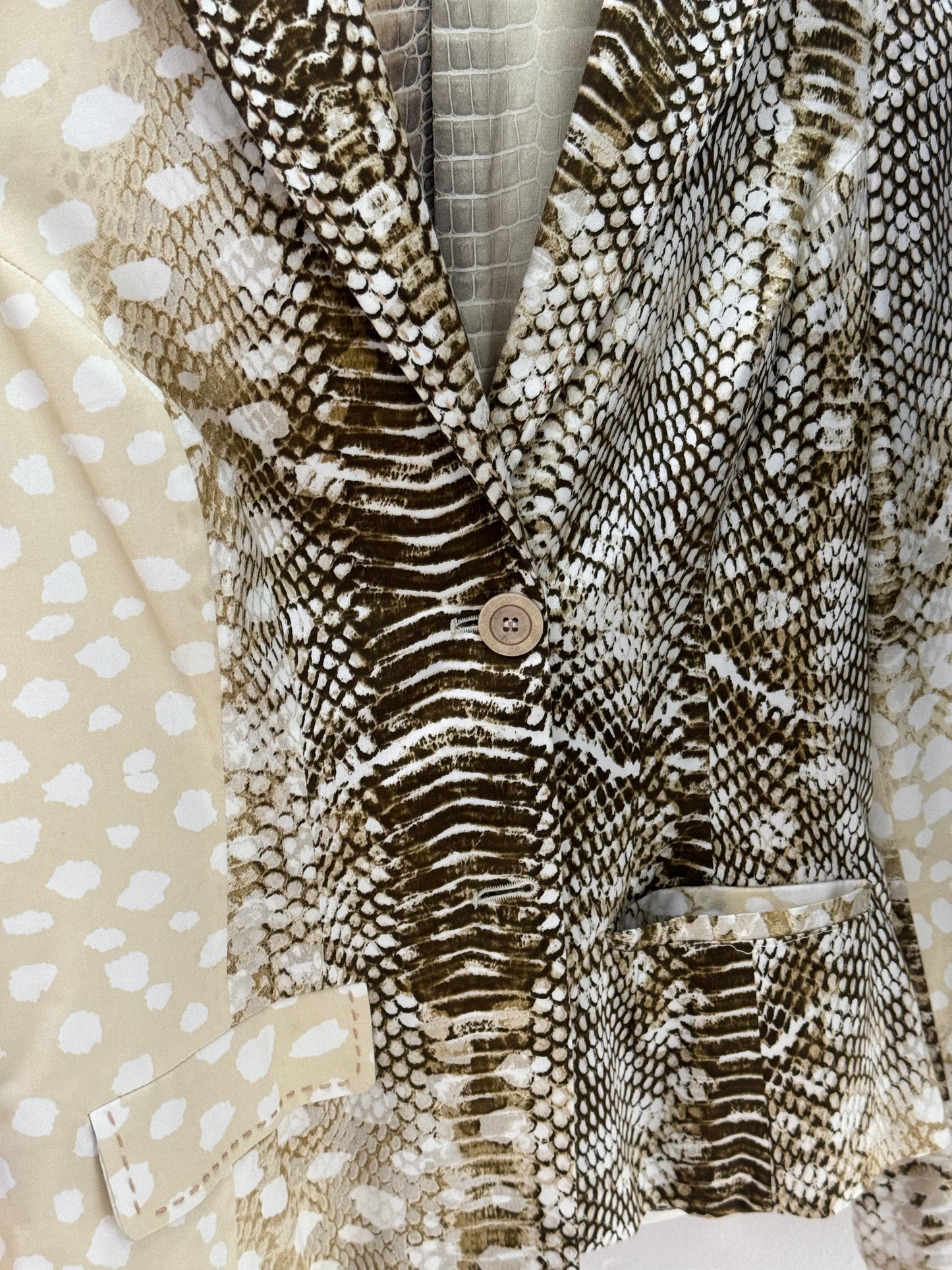 Roberto Cavalli Snake print Blazer