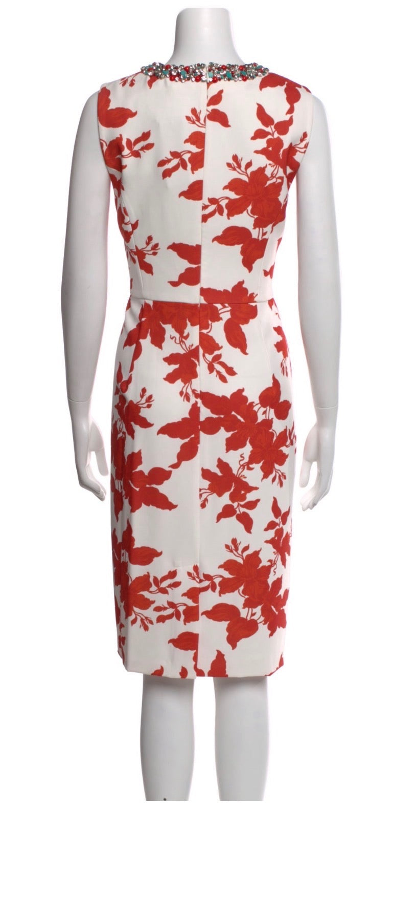 Sachin & Babi  Floral Print Embellished Knee-Length Dress
