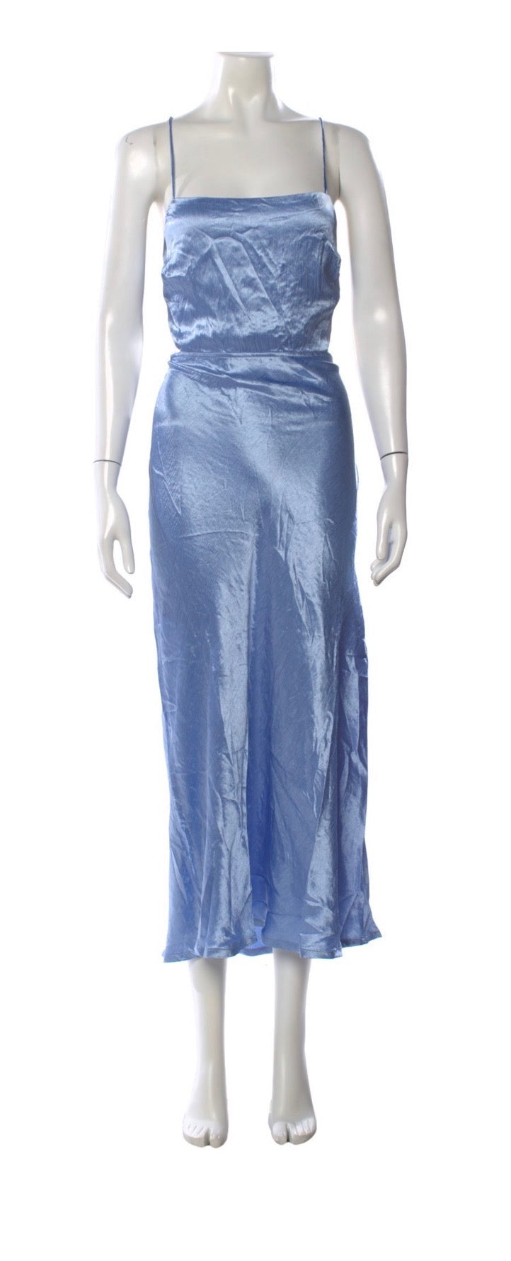 RAHI Bondi Jacie Cutout Satin Midi Dress – Bondi Blue.