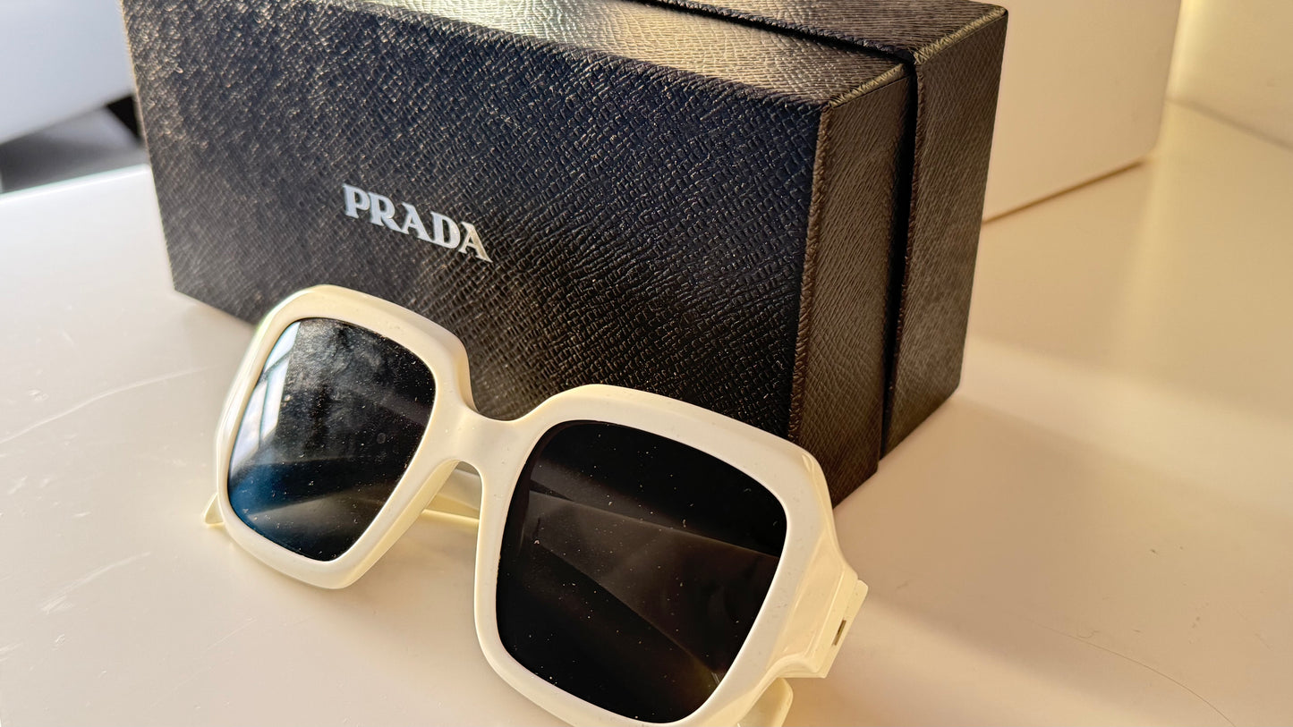 Prada White Sunglasses