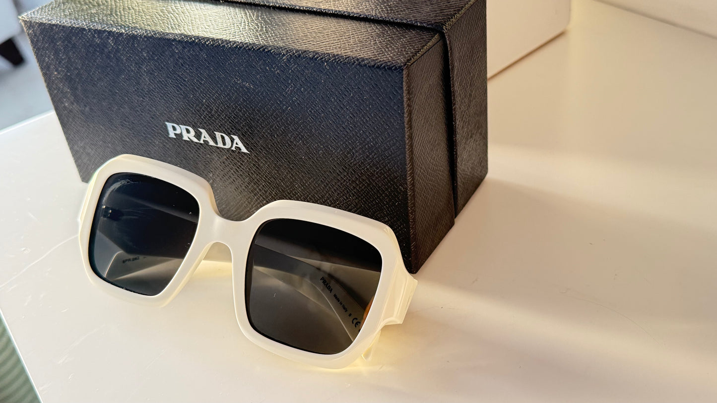 Prada White Sunglasses