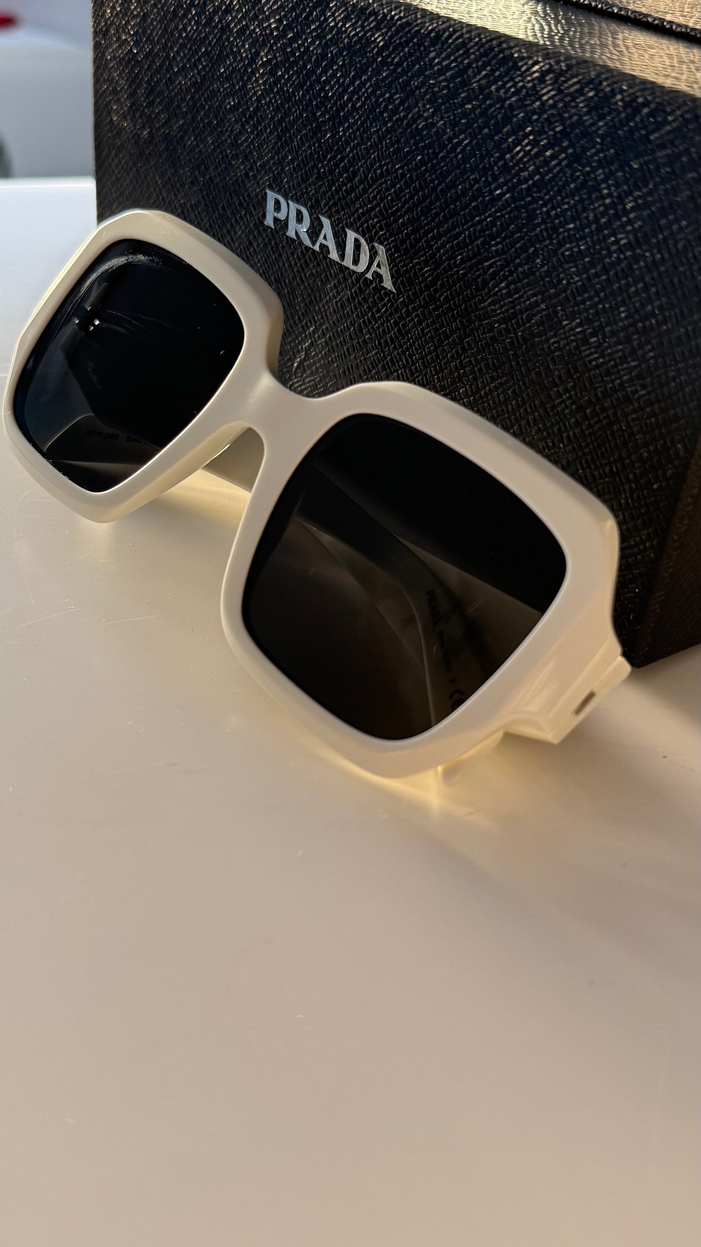 Prada White Sunglasses