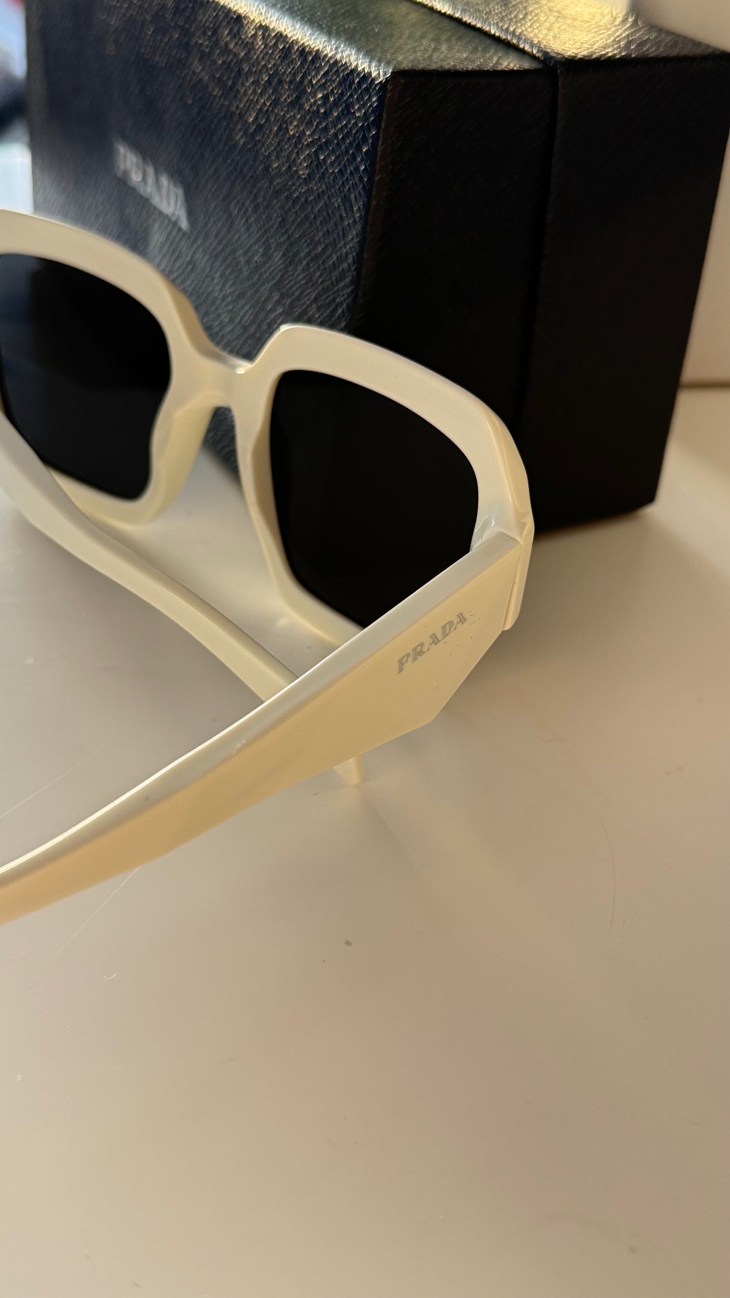 Prada White Sunglasses