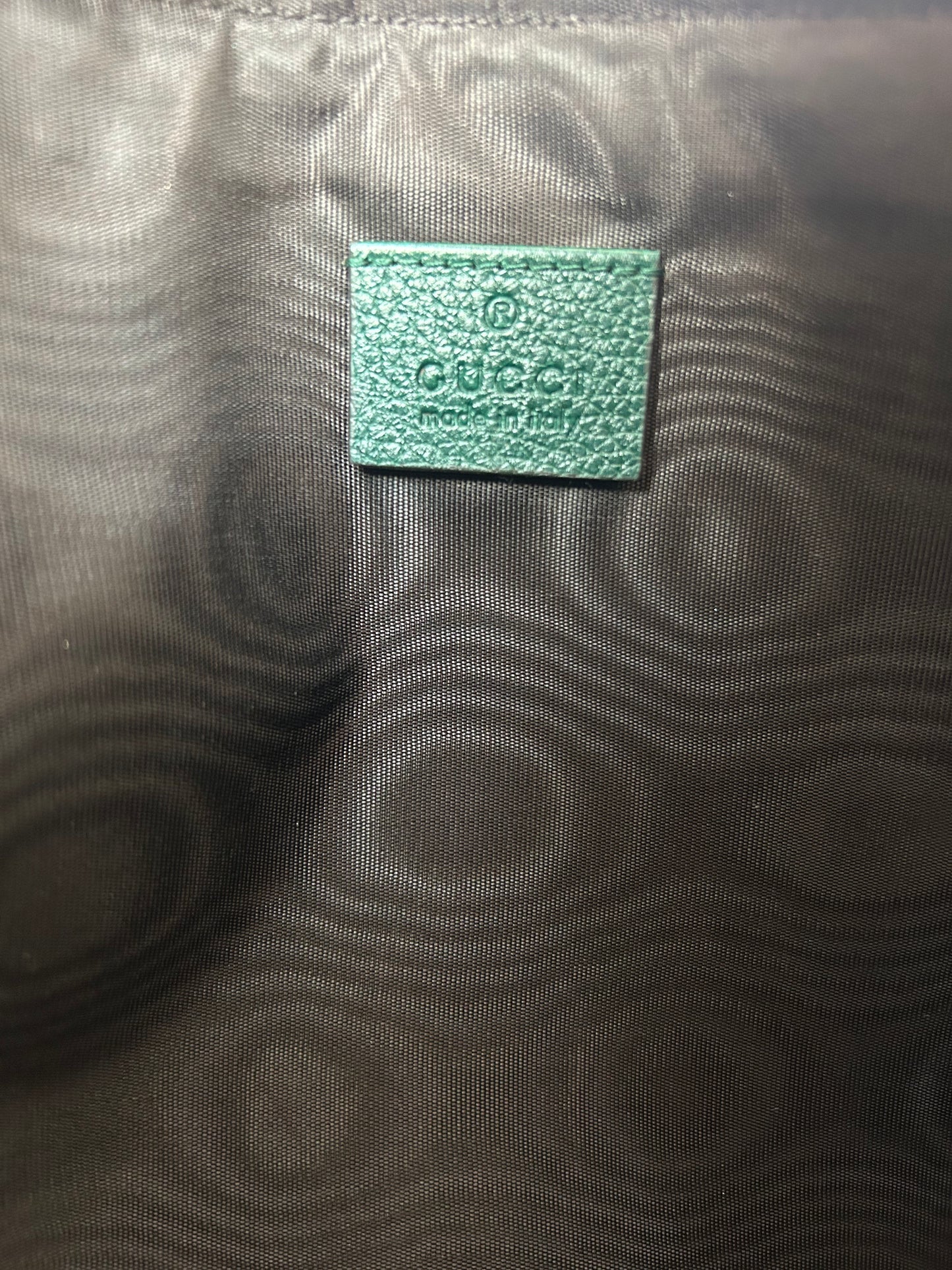 Gucci Zumi Leather Zip Pouch Clutch