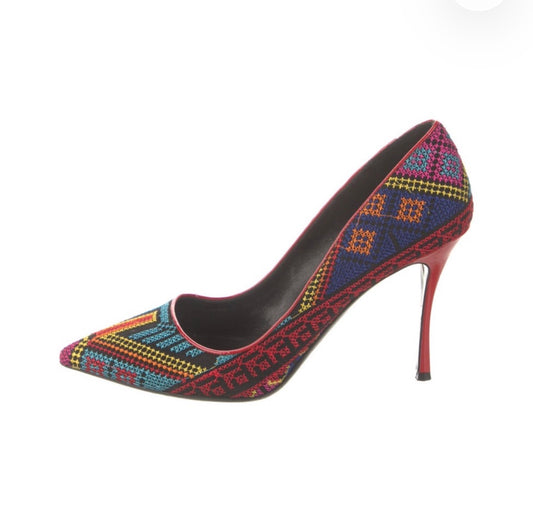 Nicholas Kirkwood Mexican Fiesta Pump - SIZE 9