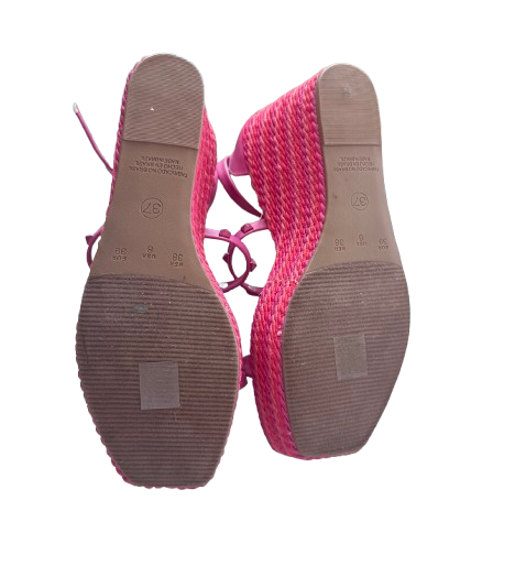 Novus Pink Wedge Heels 8