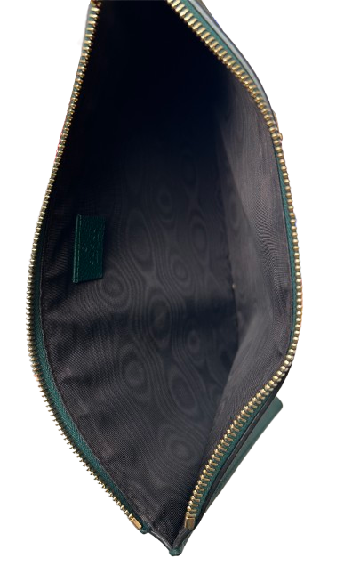 Gucci Zumi Leather Zip Pouch Clutch