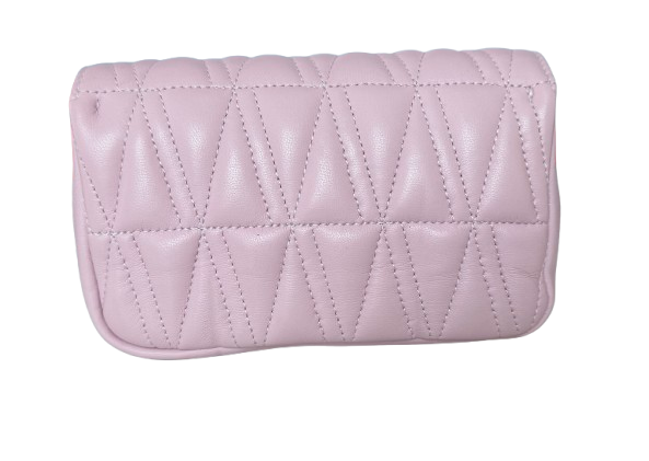 Versace Virtus Quilted Leather Shoulder Bag – Light Pink