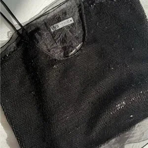Zara Women Organza Feminine Sequin top | NWT